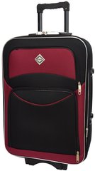 Дорожный чемодан на колесах Bonro Style большой черно-вишневый (10012708)