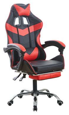 Крісло геймерське Bonro BN-810 червоне з підставкою для ніг (42400286)