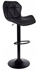 Барный стул со спинкой Bonro BN-087 черный (черное основание) (42400411)