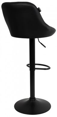 Барний стілець зі спинкою Bonro B-074 чорний (чорна основа) (47000041)
