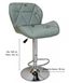Барний стілець зі спинкою Bonro B-087 сірий (40600006)