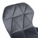 Барний стілець зі спинкою Bonro BN-087 велюр сірий (42400412)