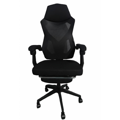 Комп'ютерне офісне крісло з підставкою для ніг Bonro B-918 чорне (42401087)