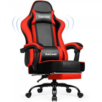 Кресло офисное с подставкой для ног Bonro Racing B-059 красное (42412136)