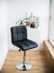 Барний стілець зі спинкою Bonro BC-0106 чорний (40080026)