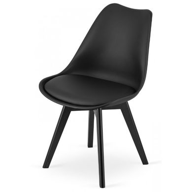 Кресло Bonro B-487 черное с черными ножками (2 шт) (47000331)