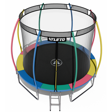 Батут Atleto 374 см з внутрішньою сіткою multikolor (21000325)