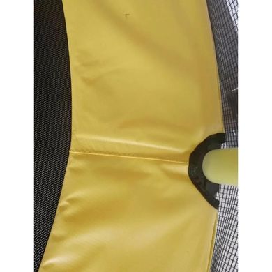 Дитячий батут Atleto 152 см з сіткою жовтий (21000100)