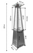 Вуличний газовий обігрівач Bonro B-215 піраміда (42400022)