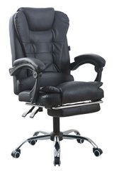 Кресло офисное на колесах Bonro BN-6071 черное с подставкой для ног (42400292)