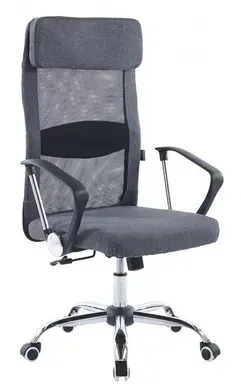 Крісло офісне на колесах Bonro BN-002-2 сіре (42400415) Bonro Комп