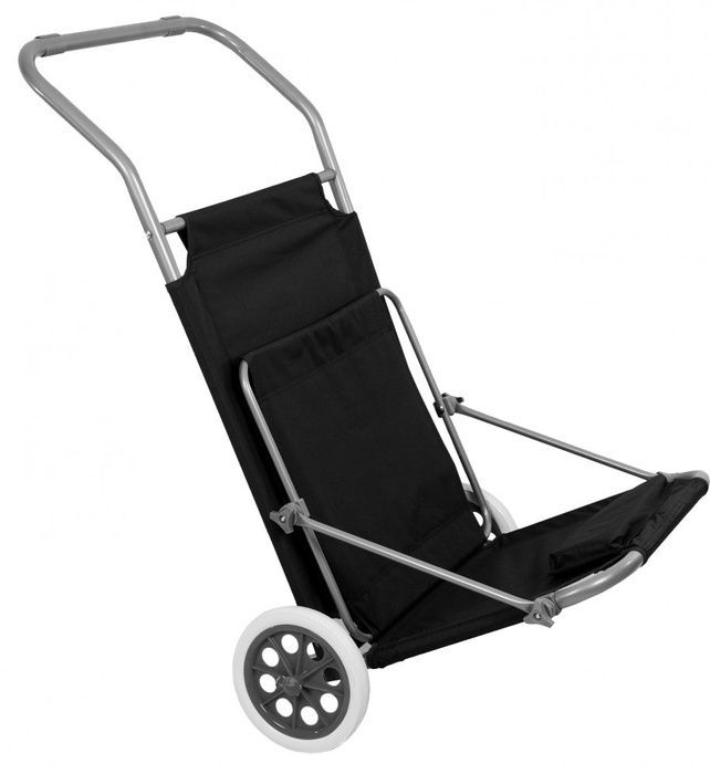 Шезлонг на колесах з дашком Bonro SP-152-4 чорний (70000019)
