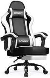 Крісло офісне з підставкою для ніг Bonro B-059 біле (42412131)
