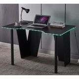 Геймерский игровой компьютерный стол с подсветкой 120 см Bonro B-13 черный RGB LED (42401145)