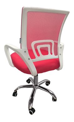 Крісло офісне Bonro 619 біло-червоне (42400015)