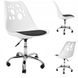 Крісло офісне, комп'ютерне Bonro B-881 DQ біле з чорним сидінням (42400037)