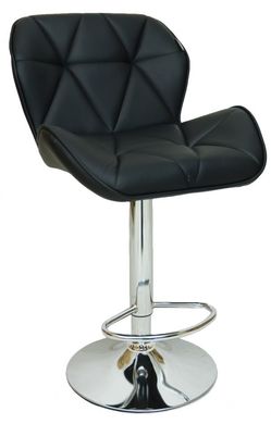 Барний стілець зі спинкою Bonro B-087 чорний (2 шт) (47000341)