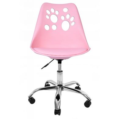 Крісло офісне, комп'ютерне Bonro B-881 DQ рожеве (42400036)