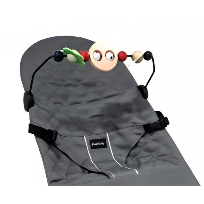 Дитячий шезлонг Spoko Baby крісло гойдалка сірий (SP-108) (42401233)