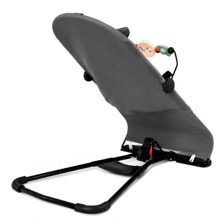 Дитячий шезлонг Spoko Baby крісло гойдалка сірий (SP-108) (42401233)