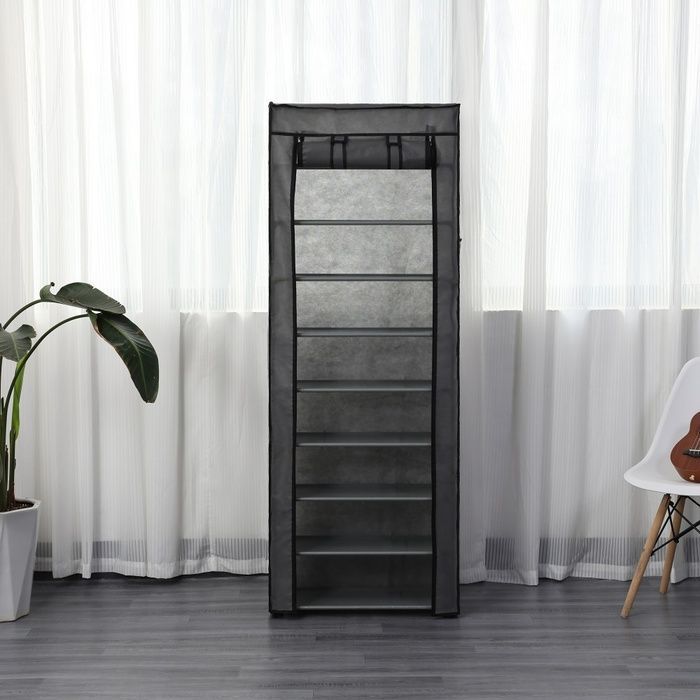 Шкаф из ткани для обуви Bonro B10 серого цвета (42400224)