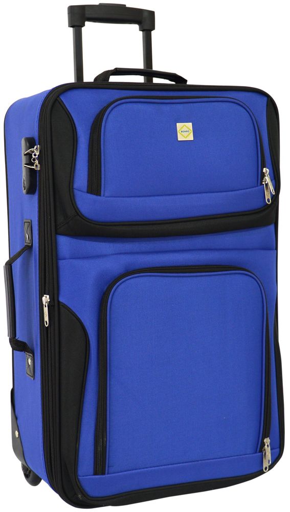 Комплект валіза і сумка Bonro Best середній синій (10080602) Bonro ...