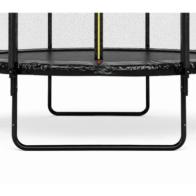 Батут с сеткой и стремянкой 374 см Atleto Black (42401178)