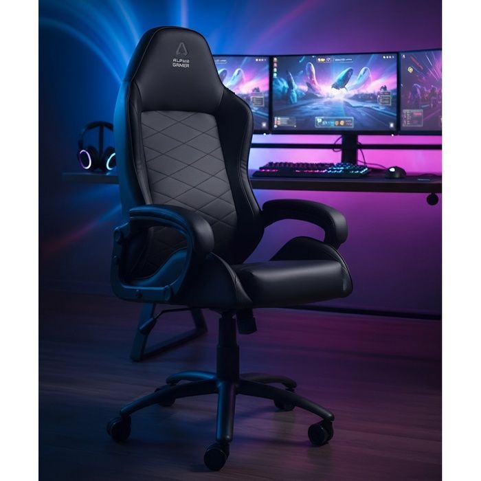 Крісло геймерське Bonro Alpha Gamer YG-N122 чорне (42401147)