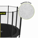 Батут с сеткой и стремянкой 374 см Atleto Black (42401178)