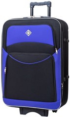Дорожня валіза на колесах Bonro Style велика чорно-фіолетова (10012704)