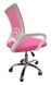 Крісло офісне Bonro 619 DQ біло-рожеве (42400019)