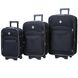 Набір дорожніх валіз Bonro Style 3 штуки чорний (10010300)