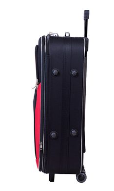 Набір дорожніх валіз Bonro Style 3 штуки чорно-червоний (10010303)
