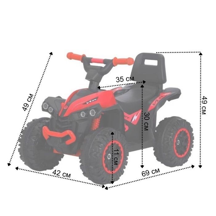 Дитяча машинка каталка толокар Spoko SP-925 червоний (42401035)