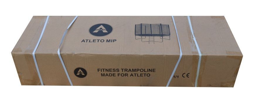 Детский батут Atleto 252 см с двойными ногами с сеткой красный (21000801)