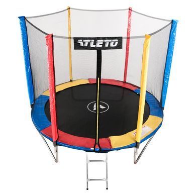 Батут Atleto 183 см с сеткой multikolor (21000135)