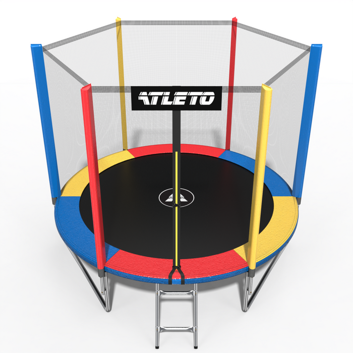Батут Atleto 183 см з сіткою multikolor (21000135)