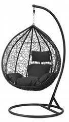 Підвісне крісло-гойдалка кокон Bonro 329M (чорно-сіре) (46000011)