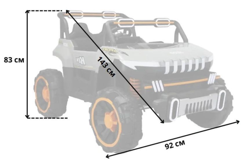 Детский електромобиль Spoko SP-8688 серый (42400316)