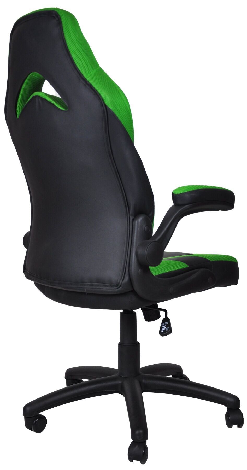 Кресло офисное зеленое кожаное