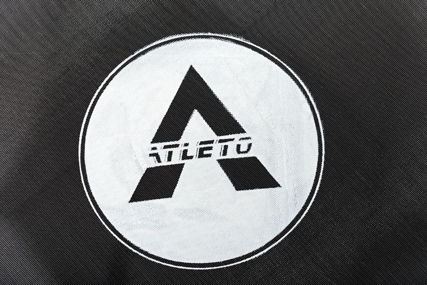 Дитячий батут Atleto 252 см з подвійними ногами з сіткою зелений (21000802)