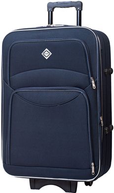 Дорожный чемодан на колесах Bonro Style маленький синий (10011901)