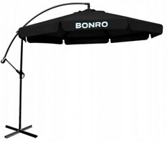 Зонт садовой с наклоном черный Bonro 3,0 M*6K (90000004)