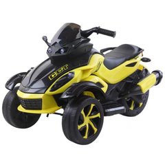 Дитячий електромотоцикл трицикл Spoko SP-610 жовтий (42400585)