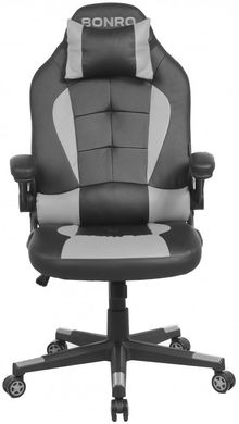 Ігрове крісло Bonro B-office 1 сіре (40800021)