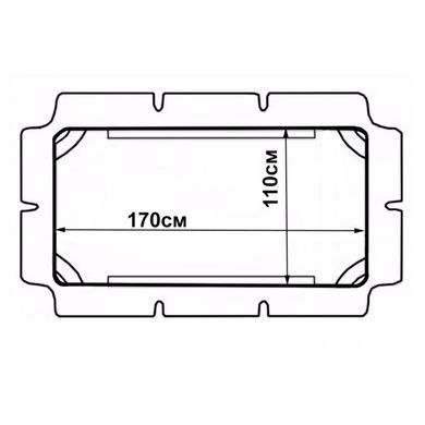 Дашок для садової гойдалки Bonro 170x110 см коричневий (42400939)