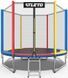 Батут Atleto 312 см с сеткой multikolor (21000133)