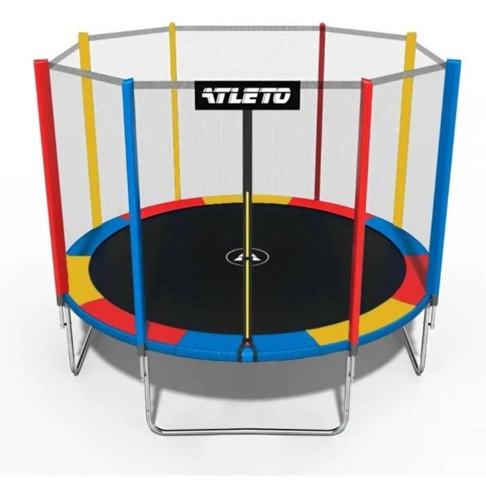 Батут Atleto 374 см с сеткой multikolor (21000140)