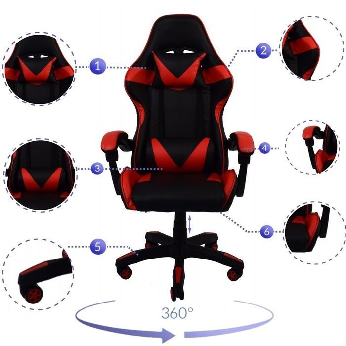 Игровое кресло Bonro B-810 красное (42300053)
