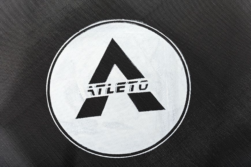 Дитячий батут Atleto 183 см з подвійними ногами з сіткою і драбинкою червоний (21000604)